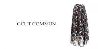 【SALE】GOUT COMMUN/グーコミューン/ヴィンテージボタニカルプリントスカート