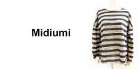 【SALE】Midiumi /ミディウミ/ボーダーボートネックワイドT/715433-91