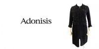 Adonisis/アドニシス/レースxジャガードニットMIXコート/160109-BK-F