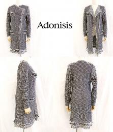 Adonisis/アドニシス/ツイードニットコート/150114-08-F