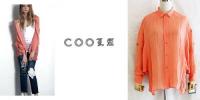 【SALE】COOLA/クーラ/シンプルカラー切替ルーズシャツ/CQ-16037-12-38