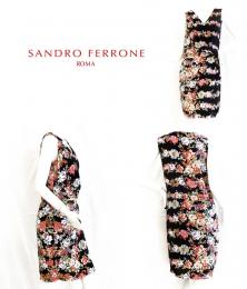 SANDRO FERRONE/サンドロフェローネ/SD14S7-01/フラワープリントワンピース