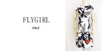 FLYGIRL/ITALY/プリントフレンチスリーブワンピース/9264-02-25-S