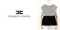 ELISABETTA FRANCHI/エリザベッタ フランキ/ボーダーニットxブラウス