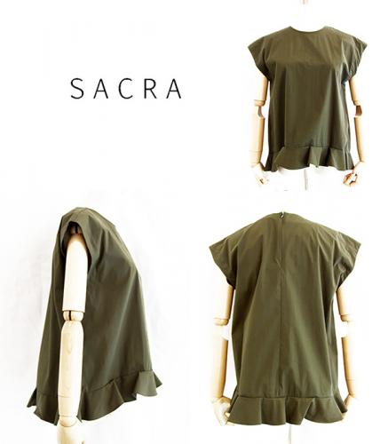 セレクトショップPESCA / SACRA /サクラ/裾フリルブラウス/SG106031-880-38