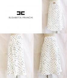 【SALE】ELISABETTA FRANCHI/エリザベッタ フランキ/ITALY/柄スカート