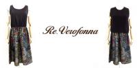 Re.Verofonna/ヴェロフォンナ/ニットドッキングフレアワンピース/5163803-0024