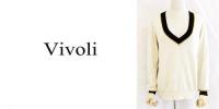 【SALE】Vivoli/ヴィヴォリ/Vラメ入りニット/5121002-11-40