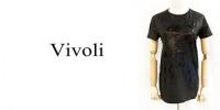 【SALE】Vivoli/ヴィヴォリ/箔プリントTシャツ/5138002-09-40