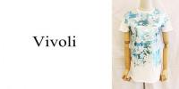 【SALE】Vivoli/ヴィヴォリ/箔プリントTシャツ/5138002-53-40