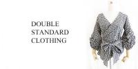 DOUBLE STANDARD CLOTHING/ダブスタ/ギンガムチェックボリューム袖ブラウス