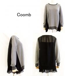 Coomb /クーム/バックシフォンTOP/55797-02-40
