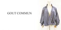GOUT COMMUN/グーコミューン/ストライプカシュクールシャツ/1027201002