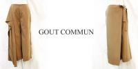 【SALE】GOUT COMMUN/グーコミューン/ジョーゼットラップガウチョパンツ