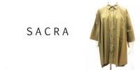 SACRA /サクラ/ウオッシュド　タイプライター　シャツ/120203031-130-38