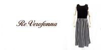 Re.Verofonna/ヴェロフォンナ/ストライプ切替ワンピース/8163801-0002-38