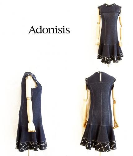 セレクトショップPESCA / Adonisis/アドニシス/ストレッチデニムワンピース/150121-IN-F