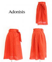 【SALE】Adonisis/アドニシス/フラワーレーススカート/150132-33-F