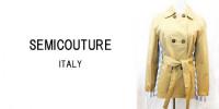 SEMICOUTURE/ITALY/バック異素材ショートトレンチ/09411504-22-42