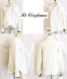 【SALE】Re.Verofonna/ヴェロフォンナ/カットワーク2WAYシャツ/5533017