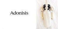 Adonisis/アドニシス/2TONE モチーフラッフルワンピース/170134-46-F