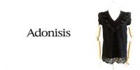 Adonisis/アドニシス/VネックノースリレースフリルTOPS/170109-08-F