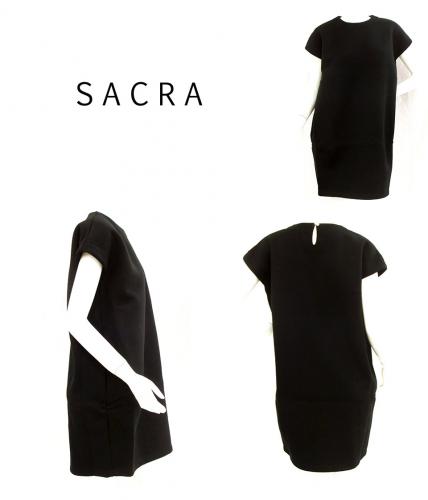SACRA サクラ ワンピース 38(M位) 黒