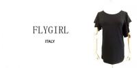 【SALE】FLYGIRL/ITALY/袖フリルカットソー/63-10102-15-S