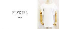 FLYGIRL/ITALY/袖フリルカットソー/63-10102-10-M