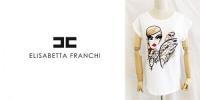【SALE】ELISABETTA FRANCHI /Woman and Bird Tシャツ