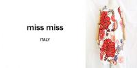 【SALE】MISS MISS/ITALY/手書き風フラワープリントワンピース/160277-RE