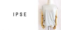 【SALE】IPSE/イプセ/ドレープTシャツ/625922-90-38