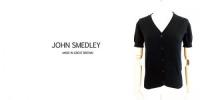 【SALE】JOHN SMEDLEY/ジョン・スメドレー/半袖カーデ/S3794-BK-M