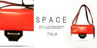 SPACE/ITALIA/トリコロールカラーハンドバッグ【SALE】