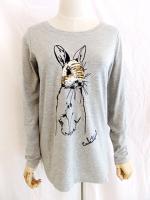 COOLA/クーラ/Mask RabbitサイドレースL/S Tee/CQ-17007-75-38