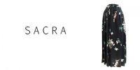 SACRA /サクラ/フラワープリントギャザースカート/118507031-990-36