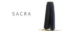 SACRA /サクラ/デニムワイドトパンツ/11750112-780-36
