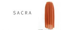 【SALE】SACRA /サクラ/エアリークリスタルプリーツスカート/117500121-380