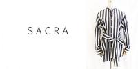SACRA /サクラ/ワイドストライプシャツ/117509031-980-38