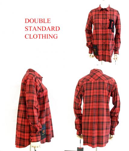 double standard テンセルチェックブラウス 定価2.9万 2022 double standard テンセルチェックブラウス 定価2.9万 2022