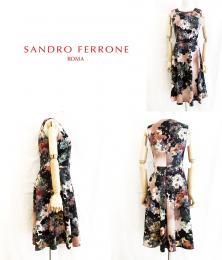 SANDRO FERRONE/サンドロフェローネ/花柄フレアワンピース/SD-14A02-09-M