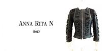 【SALE】ANNA RITA N/ITALY/チュールx合皮ジップアップブルゾン/16422