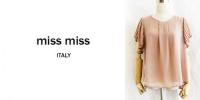 【SALE】MISS MISS/ITALY/そでプリーツブラウス/166080-PI-M