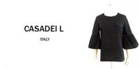 【SALE】CASADELI L/ITALY/袖ボリュームブラウス/160804-BK-S
