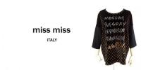 MISS MISS/ITALY/ドットベロア混TOPS/166030-BK-M