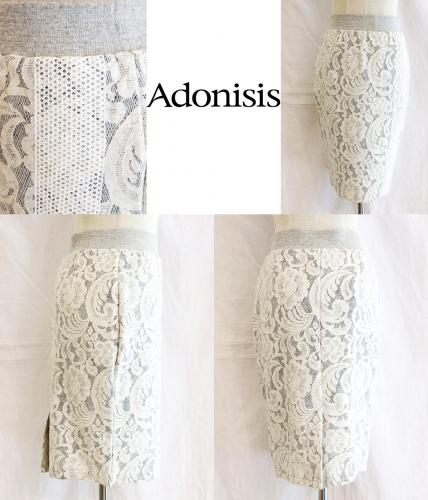 セレクトショップPESCA / 【SALE】Adonisis/アドニシス/レースタイトスカート/140432-14-F
