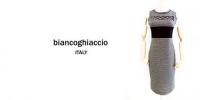 biancoghiaccio/ITALY/胸元カットワークニットワンピース/BG-17A06-16