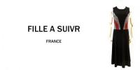 FILLE A SUIVIZE/FRANCE/ジャージフレアワンピース/62036-BK-1