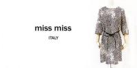 【SALE】MISS MISS/ITALY/ベルト柄ワンピース/165529-BE-S