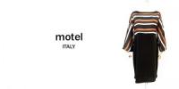 【SALE】motel/ITALY/ボーダー切替ワンピース/155530-BK-S